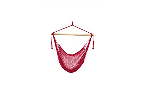 Patio Bliss Island Rope Chair - Red - Red