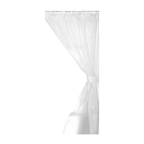 Park Avenue Deluxe Collection Park Avenue Deluxe Collection Vinyl Window Curtain in Frosty Clear
