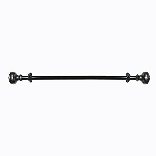 Lorraine Collection Elegant Metal Window Curtain Rod - Bradford (66 inch -120 inch )
