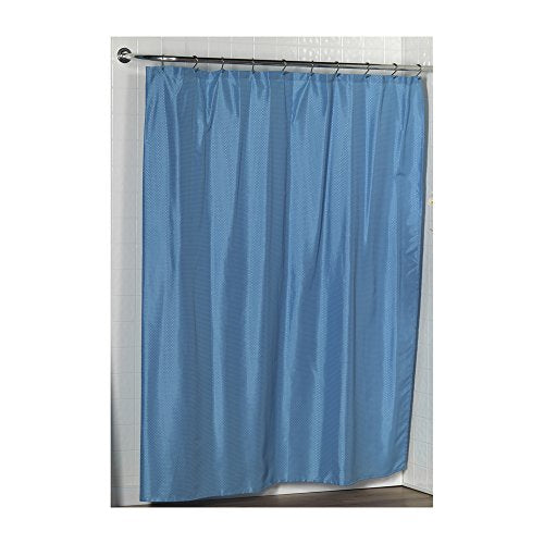 Park Avenue Deluxe Collection Park Avenue Deluxe Collection inch Lauren inch Dobby Fabric Shower Curtain in Light Blue