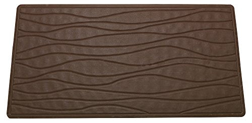 Royal Bath Slip Resistant Rubber Bath Mat (16 inch x 28 inch ) - Brown