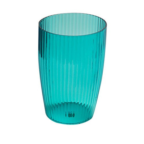 Park Avenue Deluxe Collection Park Avenue Deluxe Collection Cerulean Blue Rib-Textured Waste Basket