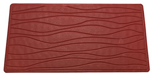 Royal Bath Slip Resistant Rubber Bath Mat (18 inch x 36 inch ) - Burgundy