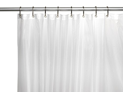 Royal Bath Stall Size Extra Heavy 10 Gauge PEVA Non-Toxic Shower Curtain Liner with Metal Grommets (54 inch x 78 inch ) - Super Clear