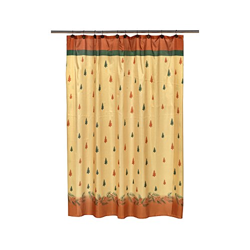 Park Avenue Deluxe Collection Park Avenue Deluxe Collection inch Winters Break inch Fabric Shower Curtain