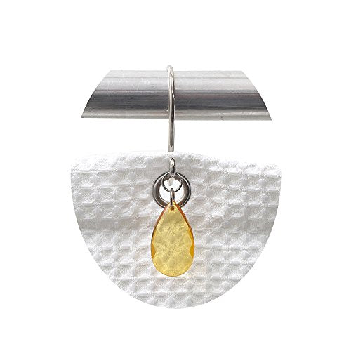 Park Avenue Deluxe Collection Park Avenue Deluxe Collection inch Prism inch Resin Shower Curtain Hooks in Gold