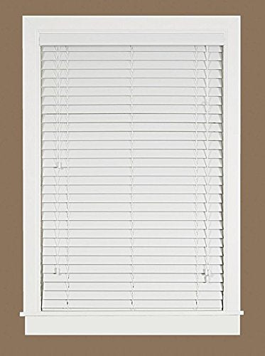 Park Avenue Collection Madera Falsa 2 inch Faux Wood Plantation Blind 35x64 - White