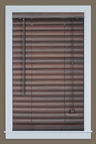 Park Avenue Collection Luna 2 inch Vinyl Venetian Blind with 2 in. Valance 27x64 - Mahogany