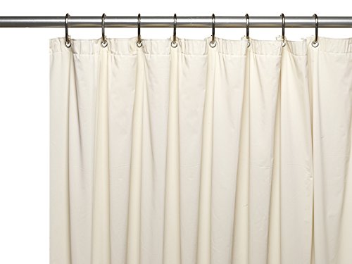 Park Avenue Deluxe Collection Park Avenue Deluxe Collection Hotel Collection 8 Gauge Vinyl Shower Curtain Liner w/ Metal Grommets in Bone