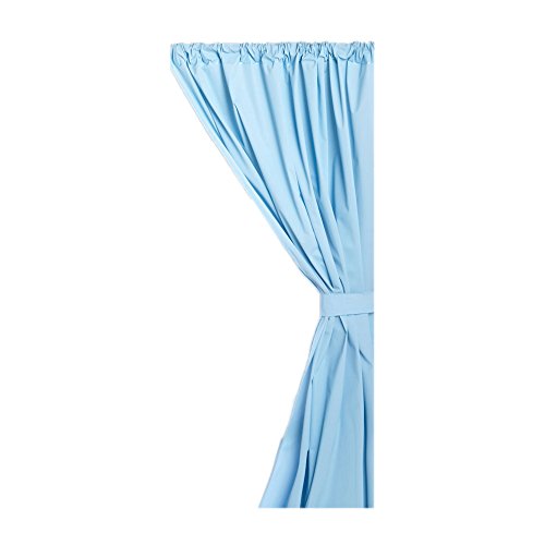 Park Avenue Deluxe Collection Park Avenue Deluxe Collection Vinyl Window Curtain in Light Blue