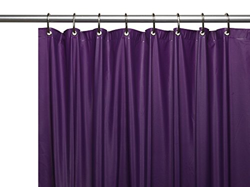 Royal Bath Extra Heavy 8 Gauge Vinyl Shower Curtain Liner with Metal Grommets (72 inch x 72 inch ) - Purple