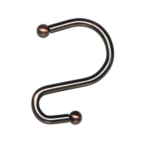 Park Avenue Deluxe Collection Park Avenue Deluxe Collection inch S inch Shower Curtain Hooks in Oil Rubbed Bronze