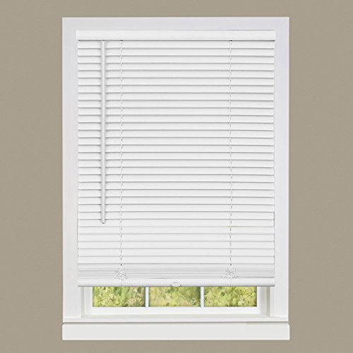 Ben&Jonah Collection Cordless GII Deluxe Sundown 1 inch Room Darkening Mini Blind 23x64 - Pearl White