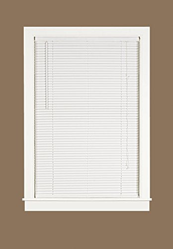 Midnight Collection Set of 6 1-Inch Room Darkening White Mini Blinds (35 inch x 64 inch )