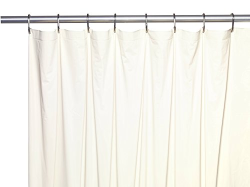 Royal Bath Extra Long 5 Gauge Vinyl Shower Curtain Liner with Metal Grommets In Bone Size 72 inch Wide x 84 inch Long