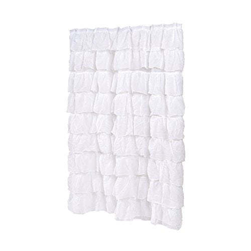 Park Avenue Deluxe Collection Park Avenue Deluxe Collection inch Carmen inch Polyester Shower Curtain in White