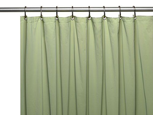 Royal Bath Extra Heavy 10 Gauge Vinyl Shower Curtain with Metal Grommets (72 inch x 72 inch ) - Sage