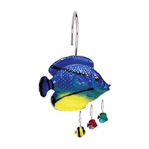 Park Avenue Deluxe Collection Park Avenue Deluxe Collection inch Sealife inch Resin Shower Curtain Hooks