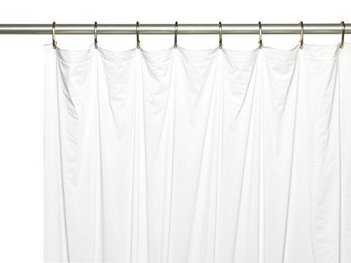 Royal Bath Extra Long 5 Gauge Vinyl Shower Curtain Liner With Metal Grommets In White Size 72 inch Wide x 78 inch Long
