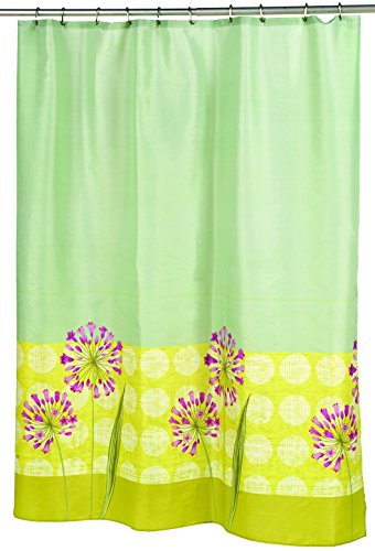 BenandJonah Collection Fabric Shower Curtain 70 x 72 inch Flowers in Spring
