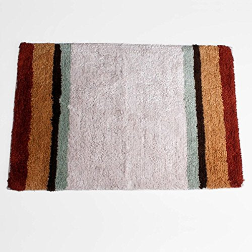 Techtonic Ombre Stripe 100% Cotton Bath Rug (30 inch x 20 inch )