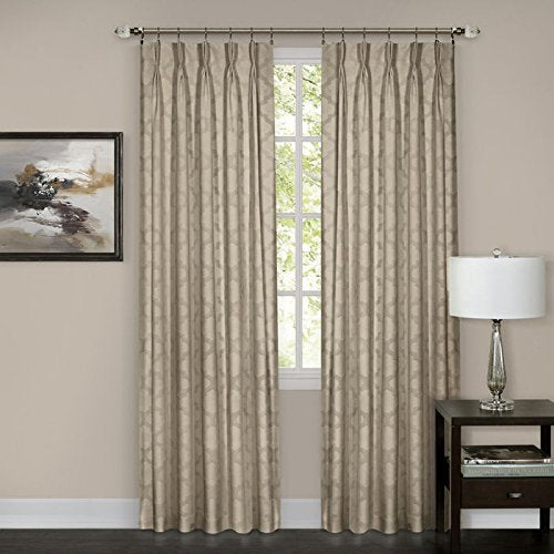 Ben&Jonah Collection Windsor Pinch Pleat Window Curtain Panel 34x84
