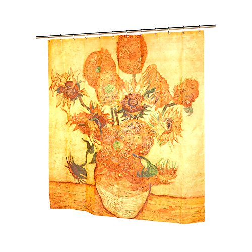 Park Avenue Deluxe Collection Park Avenue Deluxe Collection inch Sunflowers inch Fabric Shower Curtain