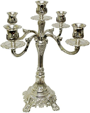 Ultimate Judaica Silver Plated Candelabra