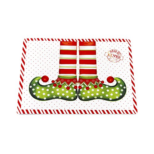 Park Avenue Deluxe Collection Park Avenue Deluxe Collection inch Elf Shoes inch Holiday Place Mat Set of 4
