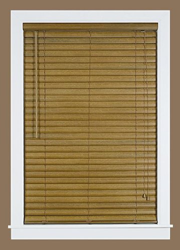 Park Avenue Collection Luna 2 inch Vinyl Venetian Blind with 2 in. Valance 48x64 - Woodtone