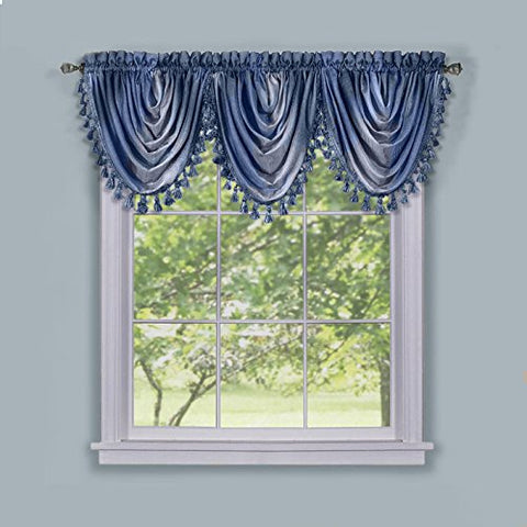 Ben&Jonah Collection Ombre Waterfall Valance - Blue