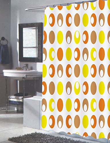 Modern Art Extra Long Billiard Inspired Fabric Shower Curtain Size: 70 inch x 84 inch