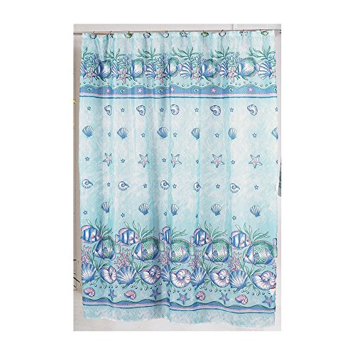 Park Avenue Deluxe Collection Park Avenue Deluxe Collection inch Oceanic inch Fabric Shower Curtain