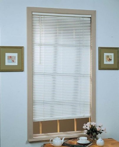 Park Avenue Collection Deluxe Sundown 1 inch Room Darkening Mini Blind 23x64 - White