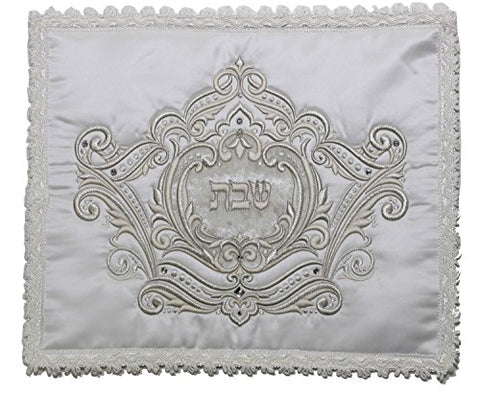 Ben and Jonah Elegant Satin Challah Cover with Heavy Plastic- 18 inch  x 15 inch 