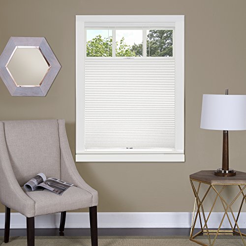 Ben&Jonah Collection Top Down-Bottom Up Cordless Honeycomb Cellular Shade 27x64 White