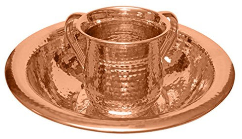 Ben and Jonah Copper Washing Set - Cup 5.5 inch H Bowl 12 inch W X 3 inch H