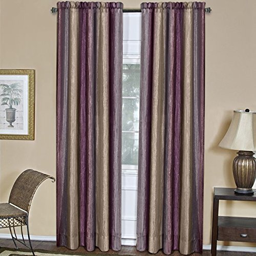 Ben&Jonah Collection Ombre Window Curtain Panel 50x84 - Aubergine