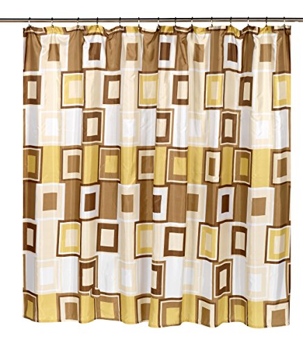 Royal Bath Extra Wide Water Repellant Fabric Shower Curtain Liner with Weighted Hem (108 inch x 72 inch ) - Contempo