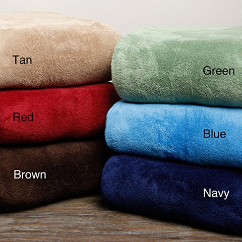 Ultra Soft Red Design Queen Size Microplush Blanket