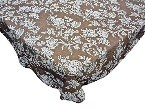 Park Avenue Deluxe Collection Park Avenue Deluxe Collection inch Floral Cheer inch 52 inch x 90 inch Vinyl Flannel Backed Tablecloth