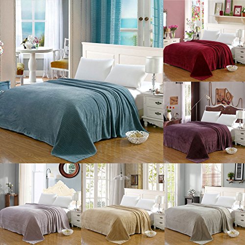 Ben&Jonah Designer Plush Full Sateen Stripe Blankets -Green