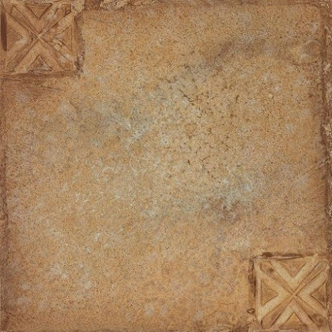 Park Avenue Collection NEXUS Beige Clay with Motif 12 Inch x 12 Inch Self Adhesive Vinyl Floor Tile #442 - 20 Tiles