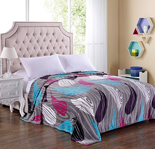 Ben&Jonah Designer Plush King (102 inch x 86 inch ) Blanket - Color Impressions