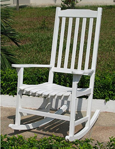 Hamptons Collection Traditional Rocking Chair White