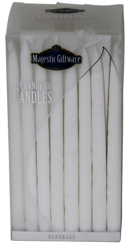 Ben&Jonah Chanukah Candles - Premium Collection - 45 Pack - White - 5"