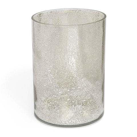 Royal Bath Mercury Fusion Glass Waste Basket (6.63"Dia. x 9.45"H)