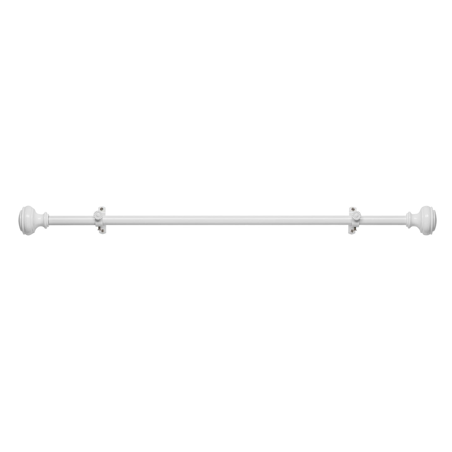 Traditional Elegance Decorative Rod & Finial Yorkshire White 66-120