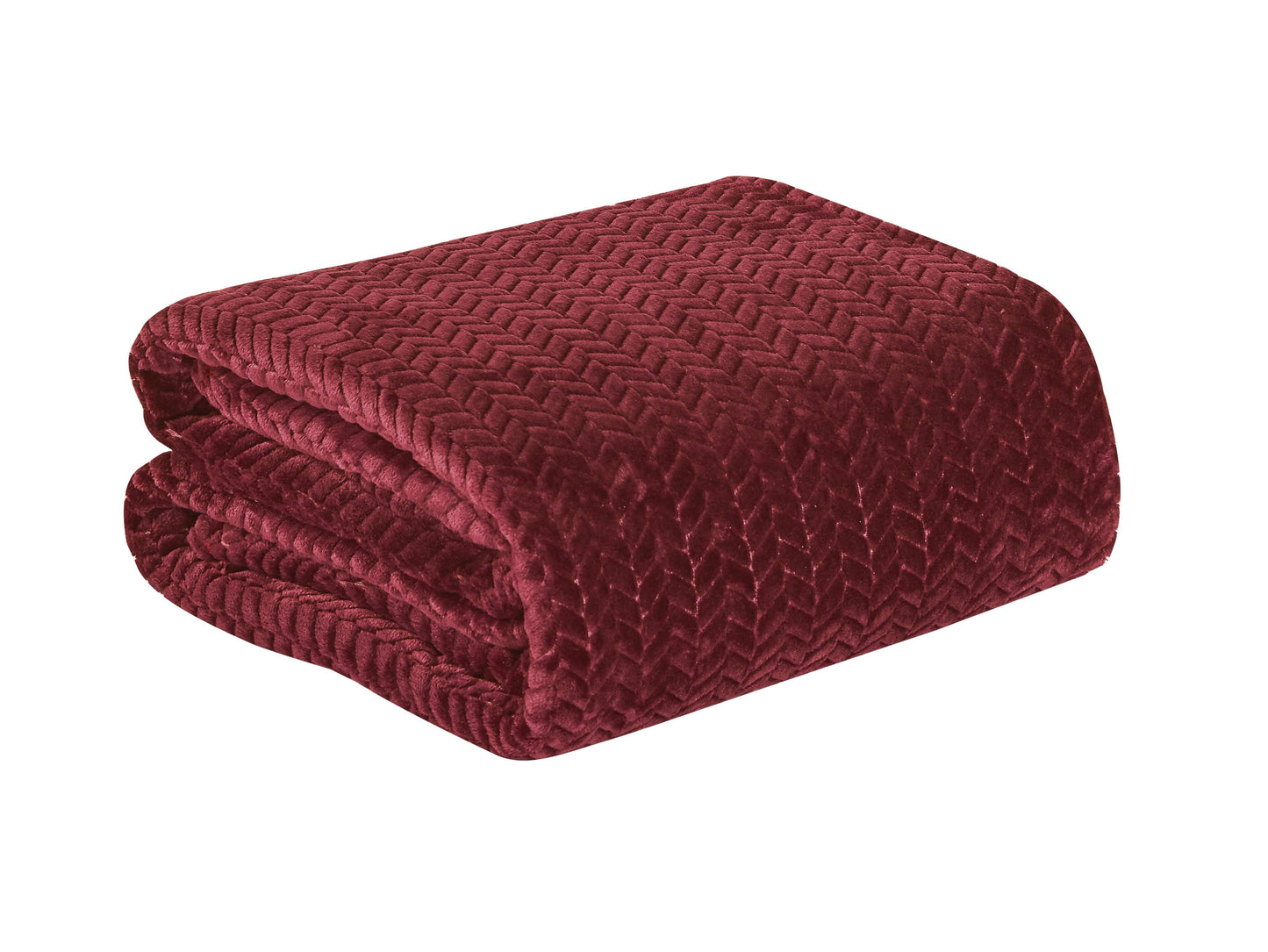 SimpleElegance Arrow-Shaped Braided Jacquard Textured Blanket