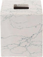 Luxury Tissue Holder - Engineered White Stone, Spa Vibes, & Elegant Blue Veining